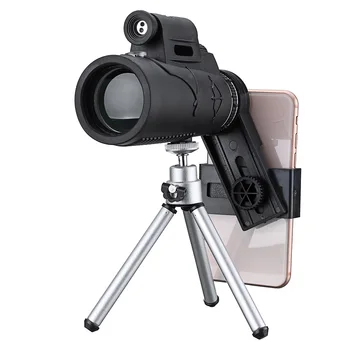 

HD 50x60 Zoom Binocular Outdoor Monocular Powerful Phone Laser Floodlight Telescope with Tripod Clip for Hunting Monocular