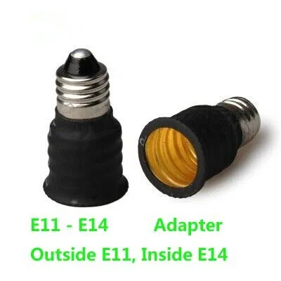 Adaptador de Soquete Conversor de Suporte de Lâmpada de Iluminação E11 para E14 Led 1 High Quality Luzes e Iluminação