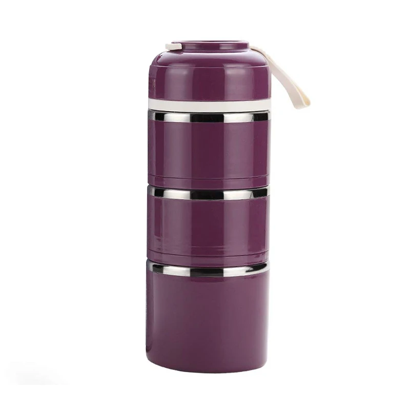 

Lunch Box Stainless Steel Leakproof Food Storage Containers With Insulated Lunch Box For Adult And Office Three Floors