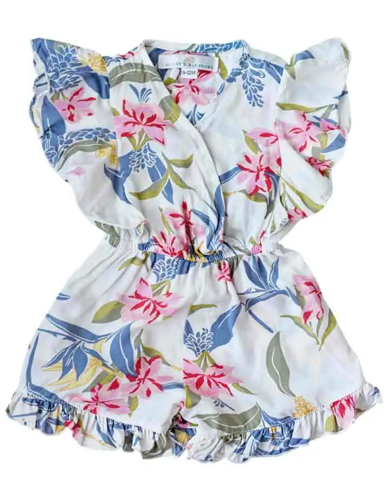 

Toddler Kids Baby Girls Floral One-Pieces Romper Jumpsuit Outfits Summer Clothes
