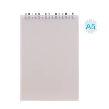 

Spiral Book Coil Notebook Dot Transparent PVC Cover for Sketch Diary Memo Simple Notebooks Office and School Stationary Supply