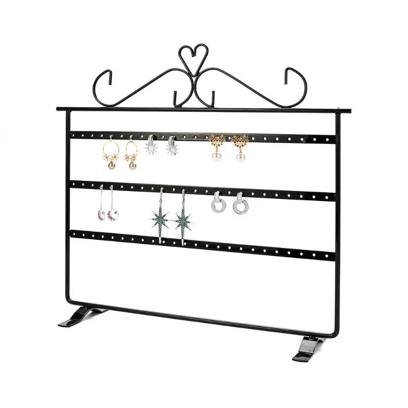 Jewelry Display Stand Holder 3 Layer Metal Earrings Jewelry Nacklace Chain Bracelet Display Rack Je