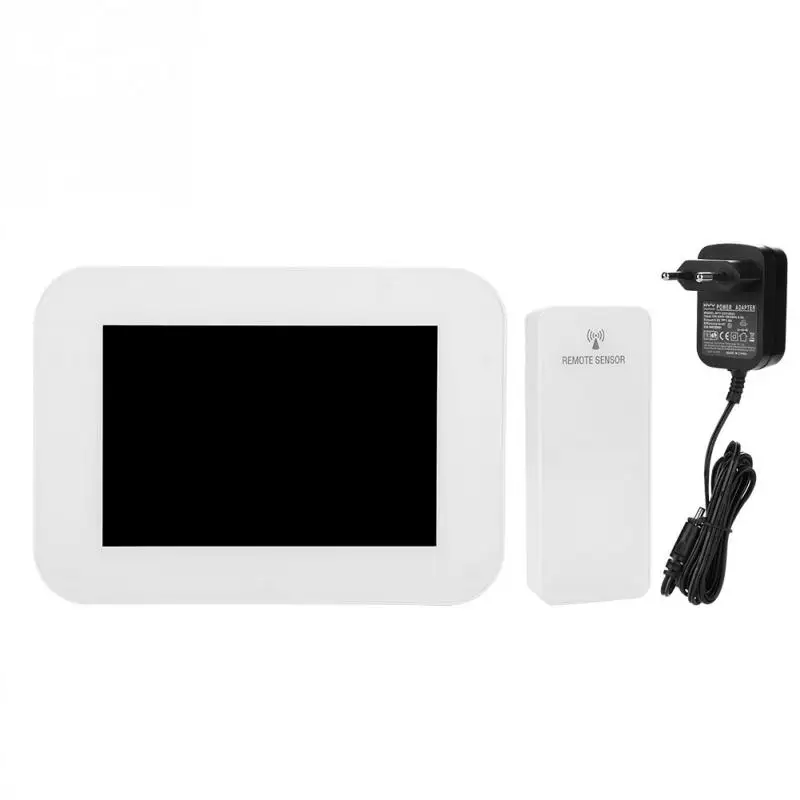 

1Pcs Digital Weather Station Alarm Clock Colorful LCD Wireless Weather Station Alarm Clock Outdoor Indoor Temperature Humidity