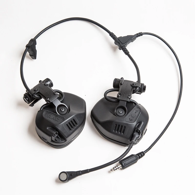 

FMA & FCS RAC Tactical Rail attached Communication Headset Noise Reduction for Fast Helmet Tactical Headset 8942