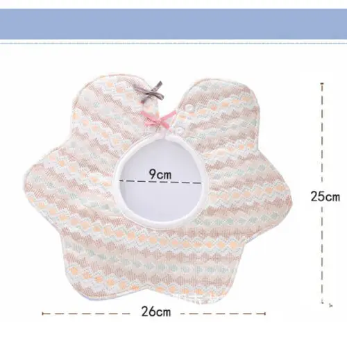 2 шт. милый цветок Форма хлопковые нагрудники 360°Baby мягкие кормления шарфы слюнявчик одежда