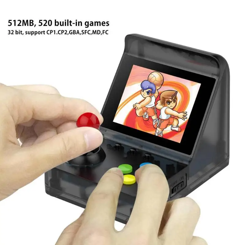

32Bit Built-in 520 Games A7 handheld game console retro mini console retro game coolbaby video game portable Support TF Card