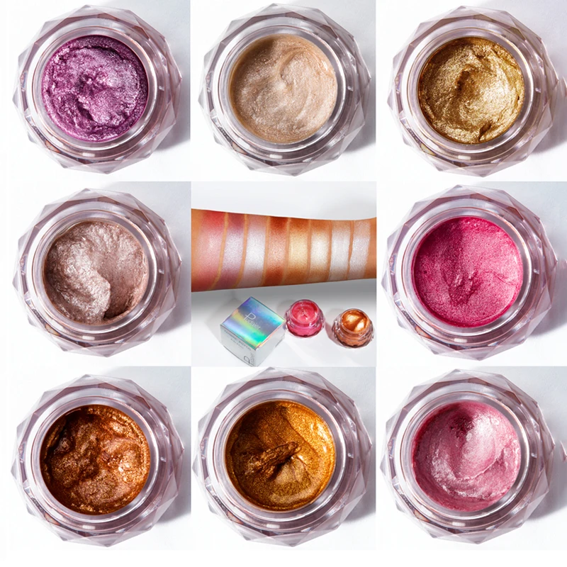 

2019 New In Face Gel Waterproof Beginner Beauty Tools High Light Featured Highlights Jelly Powder Mermaid Eye Shadow Cream Body