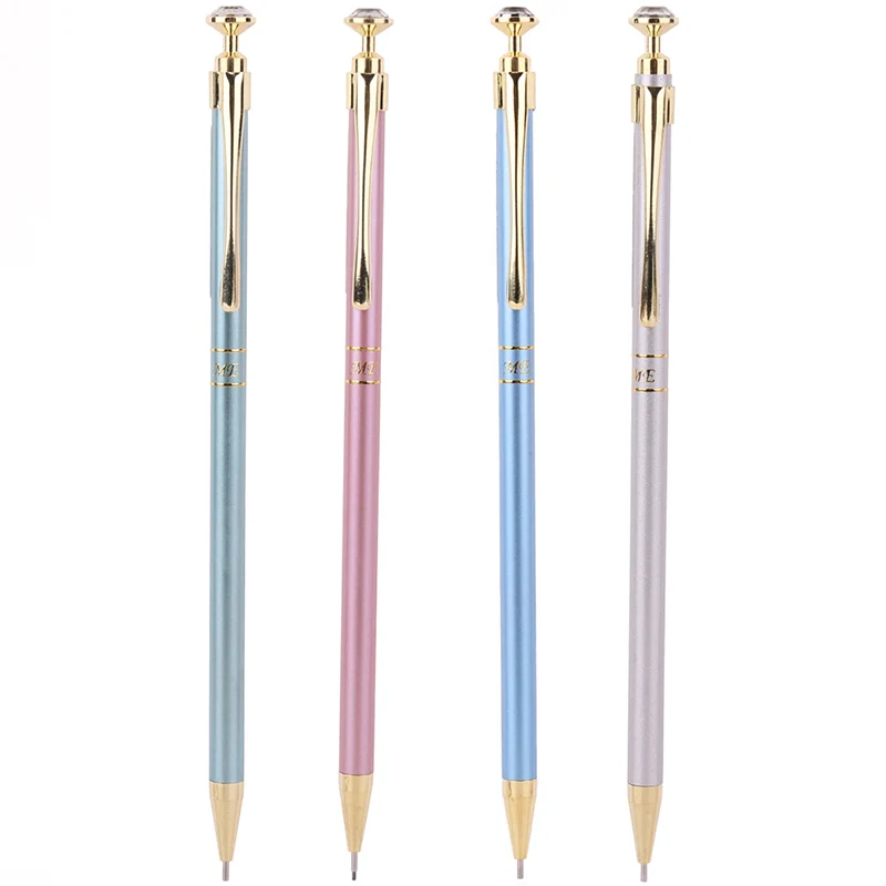 

For Student Lovely Crystal for Writing Kids School Creative Cute Mechanical Automatic Pencil
