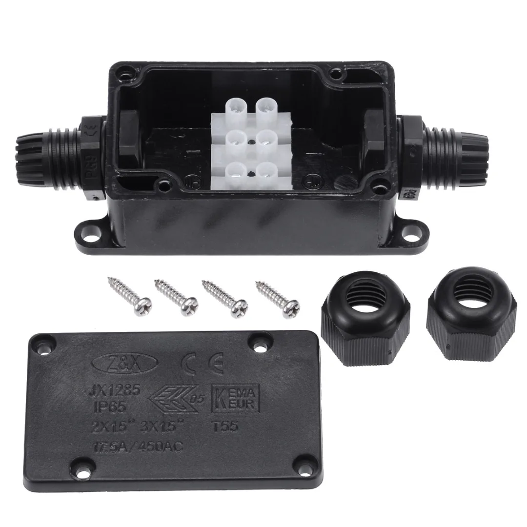 

1pcs IP66 Waterproof Underground Cable Line Protector Sleeve Junction Box Plastic Junction Case Connectors