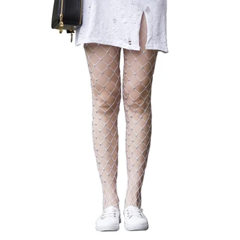 

Fashion Women's Sexy Mesh Shiny Star Tights Pantyhose Big Black Mesh Tights Stockings Hosiery Women's Tights