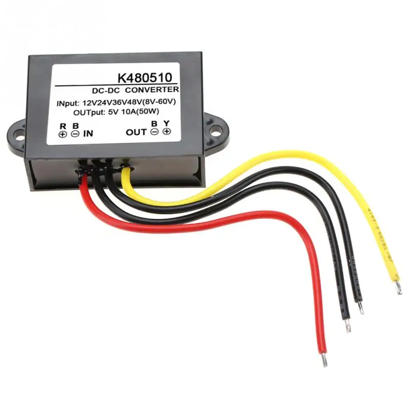 DC 12V/24V/36V/48V to 5V 10A понижающий источник питания модульный инструмент