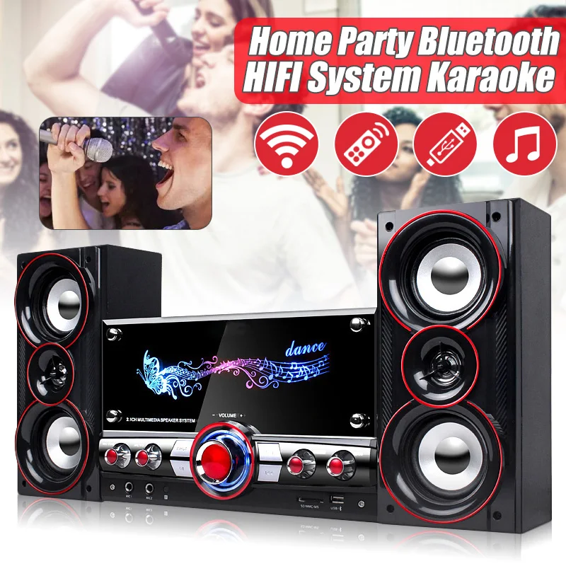 

Home Party Wireless HIFI System Karaoke bluetooth Devices 3D Surround Sound Music Center System for Relaxing Yourself Speakers