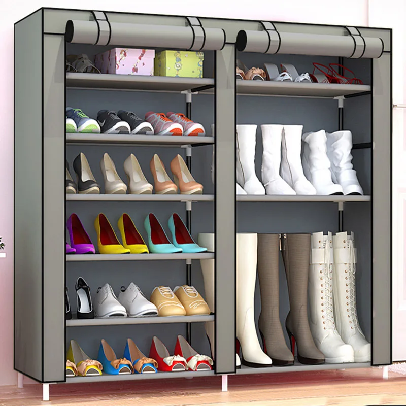 Multi-layer Assembly Non-woven fabric Craft Cabinet for Home Shoes Boots Dustproof Protect Storage Organizer JC016