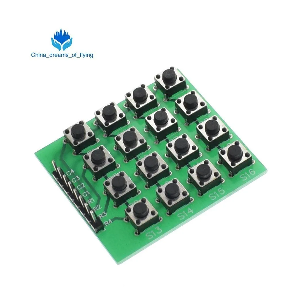 

4x4 Matrix 16 Keypad Keyboard Module 16 Button Mcu for Arduino