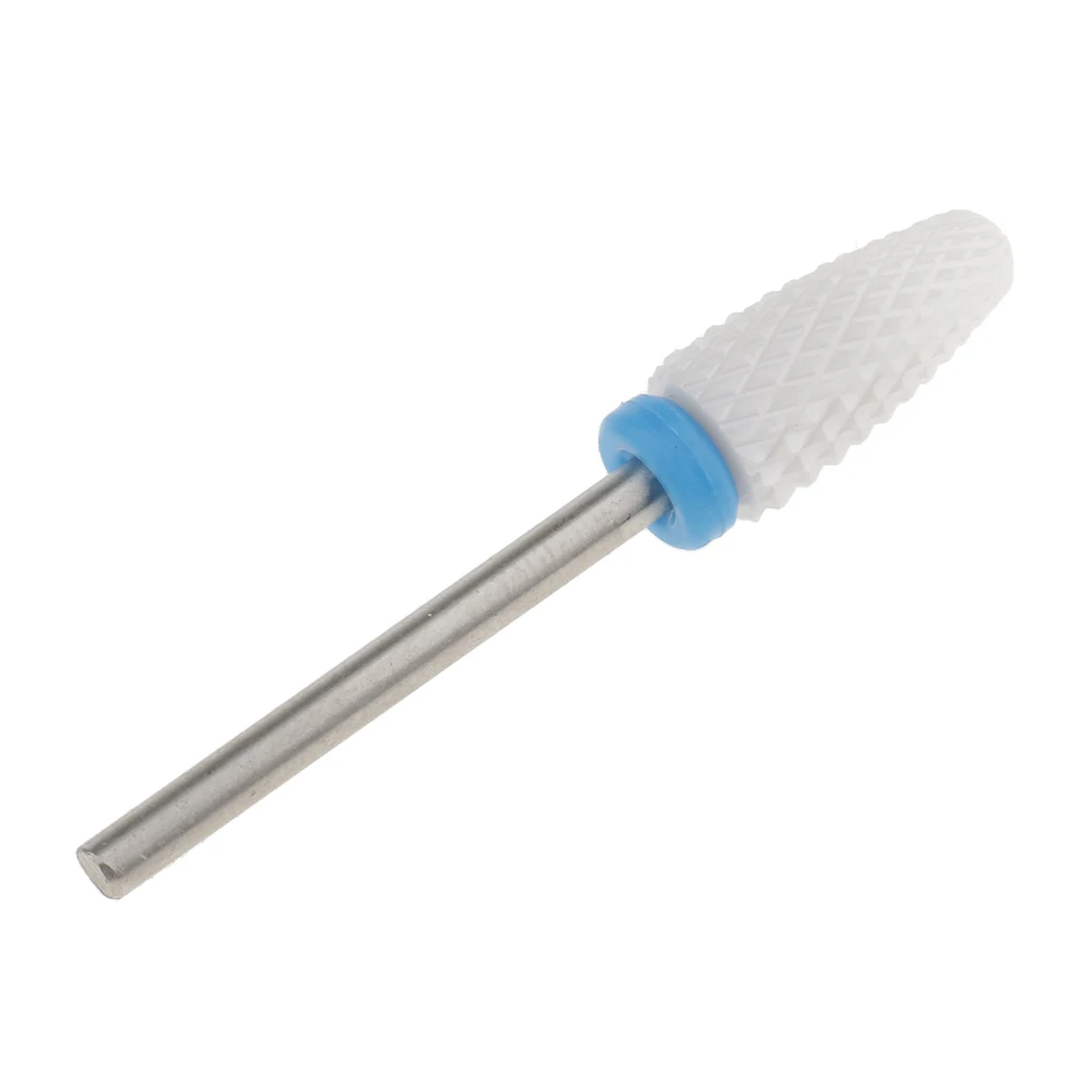 Unghie artistiche Lucidatura Rettifica Testa Elettrico In Ceramica Punta del trapano Mais Medio Montato Rettifica Testa di Pietra Elettrico del Manicure Cutter