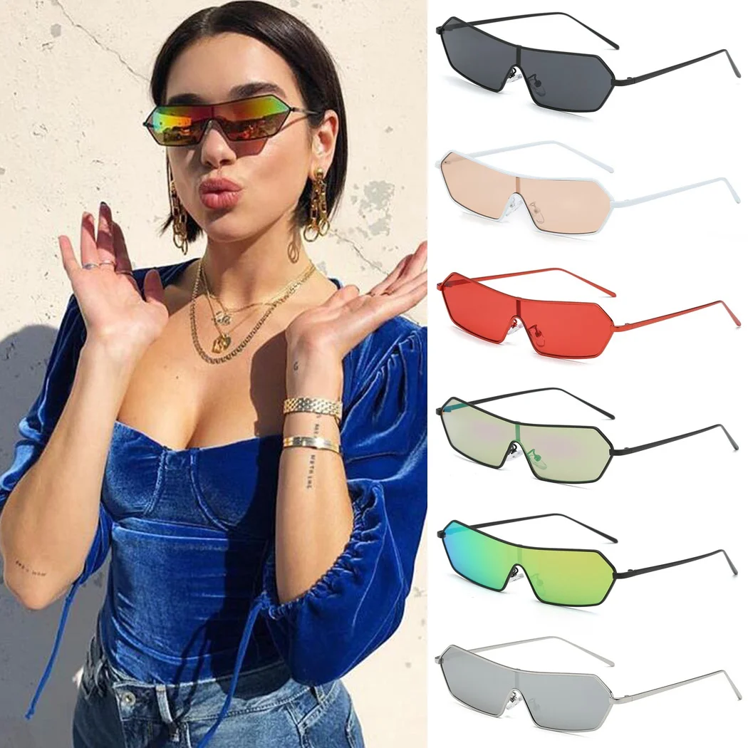 

One Pieces Sunglasses Women Fashion Luxury Brand Designer Sunglasses Red Black Glasses Retro Eyeglasses UV400 Shades Vintage