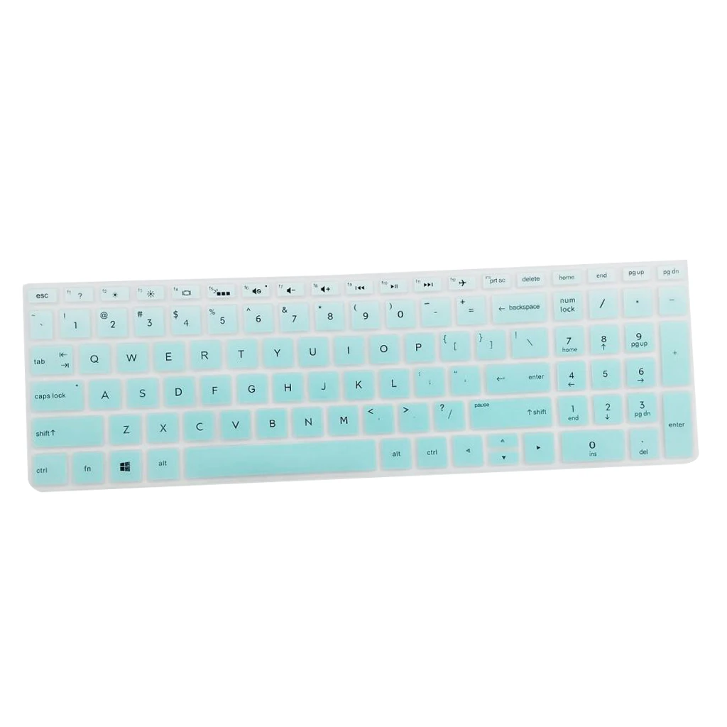 2Pcs Durable Anti-Dust Keyboard Cover Soft Silicone Skin Film for HP 15.6 Inch BF
