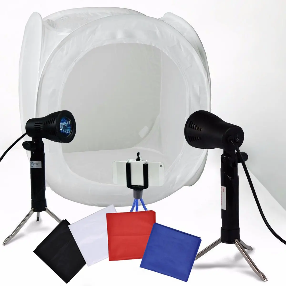 

Portable Photo Studio Photography Light Box Lighting Mini Tabletop Shooting Tent Backdrop Kit Folding Background 30x30x30cm
