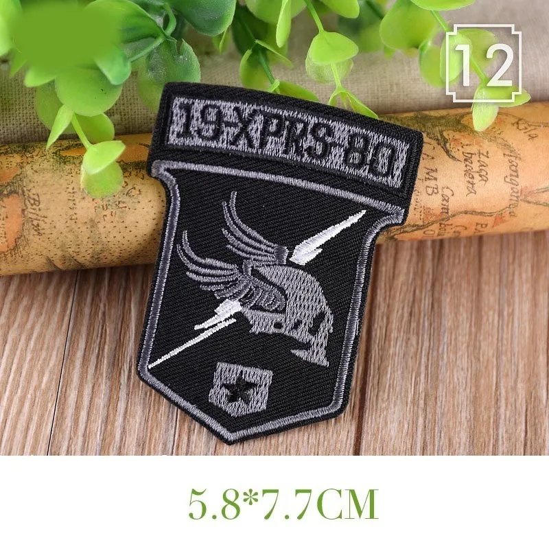 Военные нашивки для морального духа вышитая термоклейкая нашивка одежды