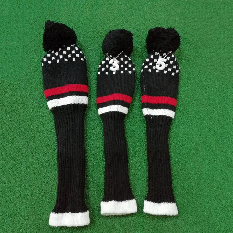 3pcs Wool Knitted Golf Club Head Covers Golf Headcovers Putter Headcover Protect Golf Accessories Drop Shipping 4 Colors 3pcs Wool Knitted Golf Club Head Covers Golf Headcovers Putter Headcover Protect Golf Accessories Drop Shipping 4 Colors