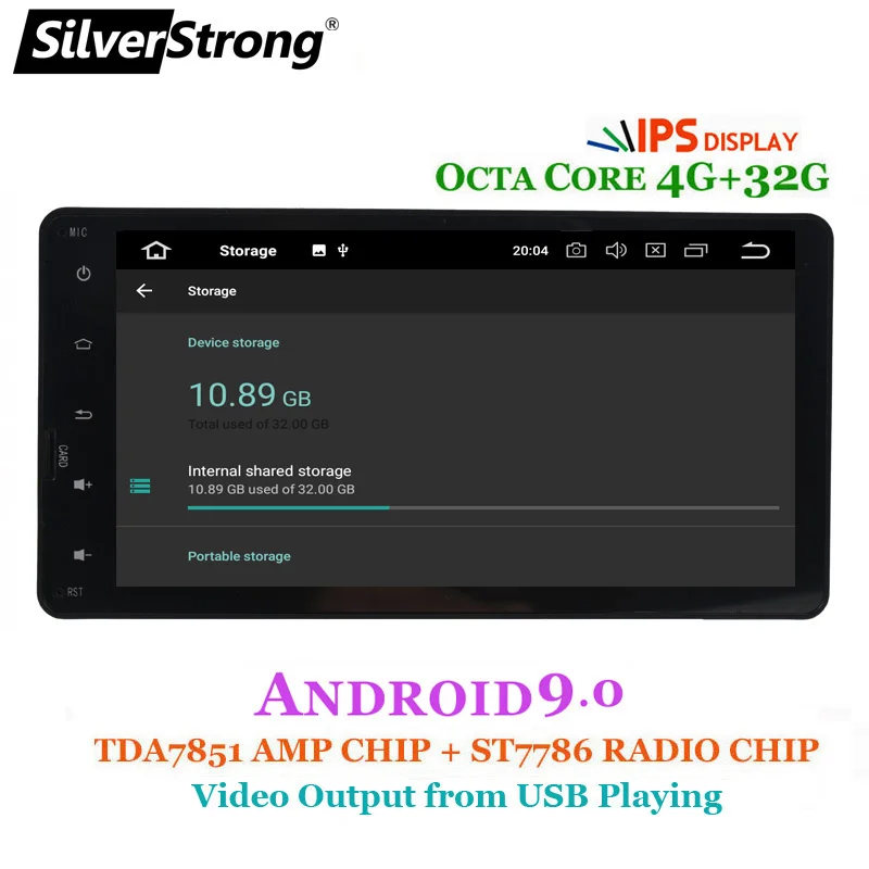 SilverStrong 7''OctaCore ram 4G ROM32G Android9.0 автомобильный DVD gps плеер Navi для Mitsubishi Outlander ASX- full toucreen