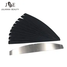 Ноготь двусторонний маникюрный пилочка для удаления мозолей средство для снятия маникюра из нержавеющей стали Ручка песок бумага с 10 шт За...(China)