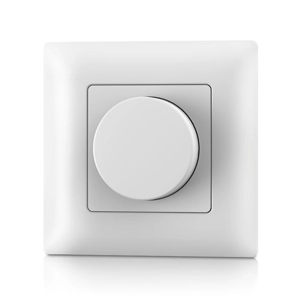 

AC100-240V 1CH Wall Mount Rotary Panel LED Triac Dimmer Light Switch