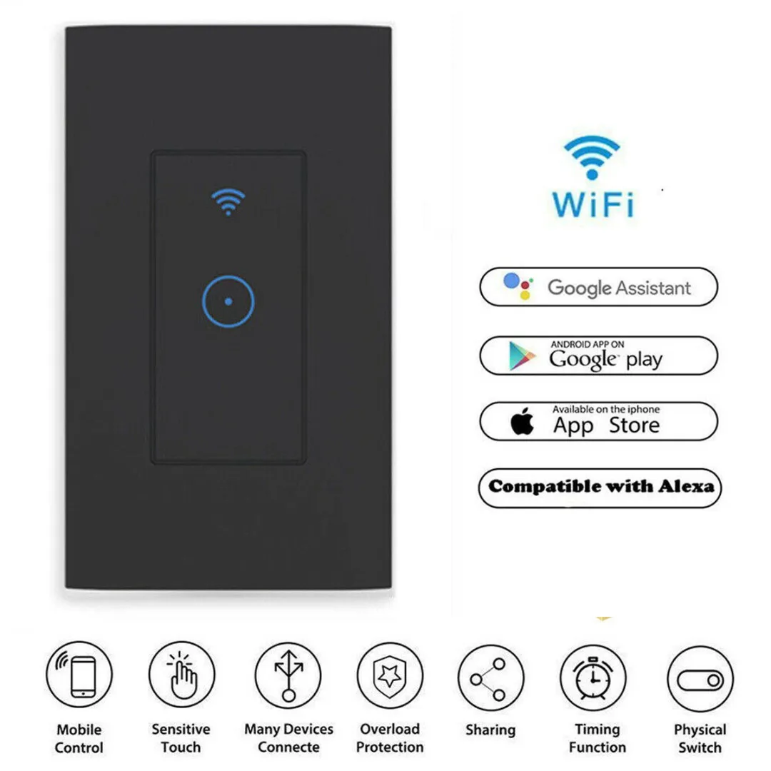 Умный светодиодный светильник с регулировкой яркости Wi Fi настенный сенсорный
