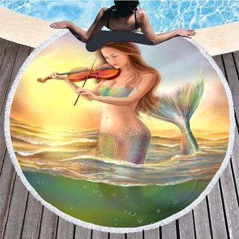 

Beach Towel Toalla Playa Serviette De Plage Toalha De Praia Telo Mare Toalla Playa Grande Recznik Plazowy Round Beach Towel