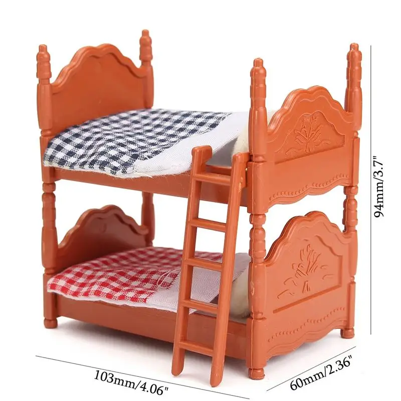 DIY مصغرة دمية تذبذب الاكسسوارات السرير مجموعات ل المنمنمات الأثاث اللعب الهدايا للأطفال