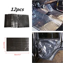 12 шт. 5 мм автомобиль брандмауэр звукоизолирующий тепловой щит изоляции Аудио шум изоляции мертвящей материал коврики Pad звукоизолирующий