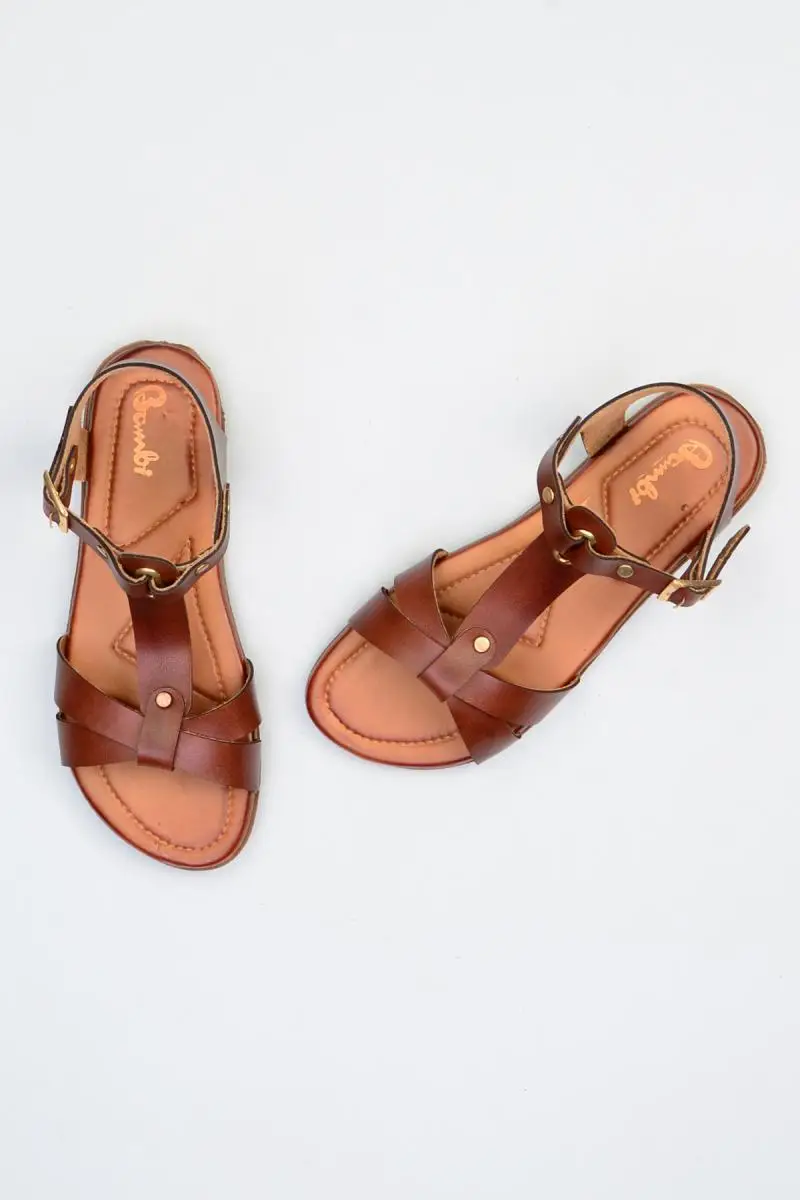 Женские сандалии Bambi Tan F0338634909|Боссоножки и сандалии| |