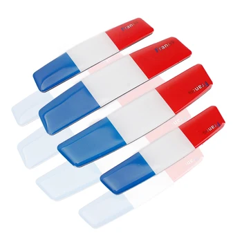

1 Set Universal French Flag Car Stickers Door Guards Anti-collision Protection Strips Scratch Protector Car Styling Accessories