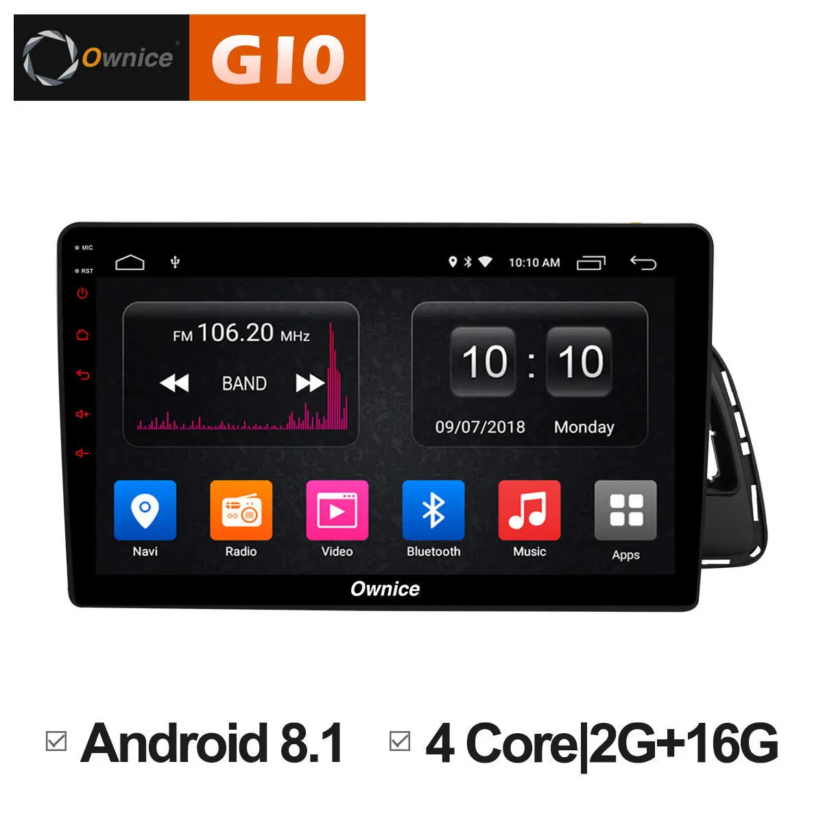 Perfect Ownice 8.1 8Core Vehicle 10.1" Android Car GPS Dvd Multimedia Navigation For Audi Q5 2010-2018 Support 4G DAB PC 1