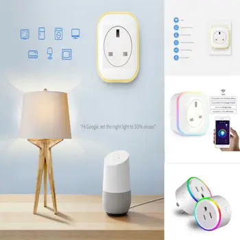 

WIFI Smart APP Remote Control Timer Socket USA Plug Work for Alexa Google Home