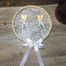 Пользовательские Подушечка для колец Свадебная декорация Boho кольцо подноситель подушки Винтаж деревенский Ringkissen Stickrahmen кольцо держатель(без колец