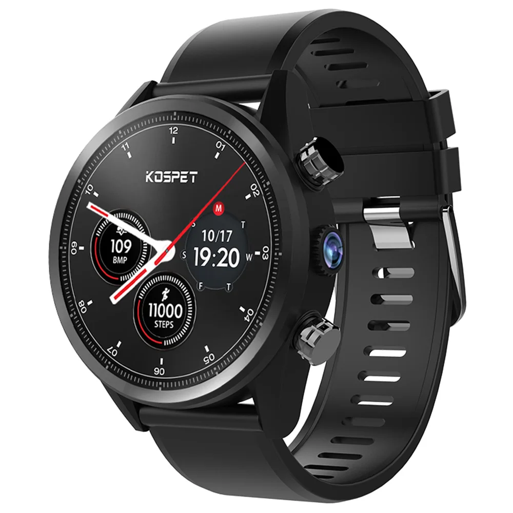

Kospet Hope 4G Smartwatch Phone 1.39" Waterproof Android 7.1 MTK6739 1.3GHz 3GB 32G 8.0MP Cam Built-In 620mAh Heart Rate Monitor