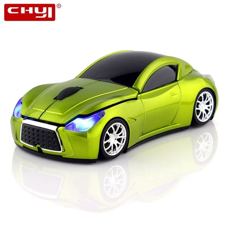 

CHYI 2.4Ghz Wireless Mouse Mini Car Ergonomic Computer Mause Creative Cartoon Auto PC Gaming Mice With Headlight Usb Receiver