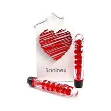Saninex Vibrator Fantastic Reality-Metallic/Red Consolator Dildo Vibrator