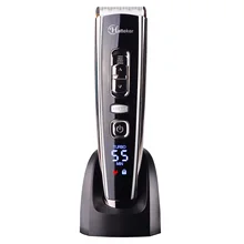 Горячая TOD-SURKER RFC-6618 беспроводные машинки для стрижки волос для мужчин триммер для волос с титановым керамическим лезвием, светодиодный дисплей, литиевый