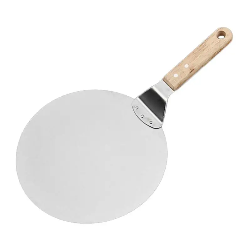 Newly Stainless Steel Pizza Peel Shovel with Wooden Handle Cake Shovel Baking Tools Cheese Pizza Shovel tool