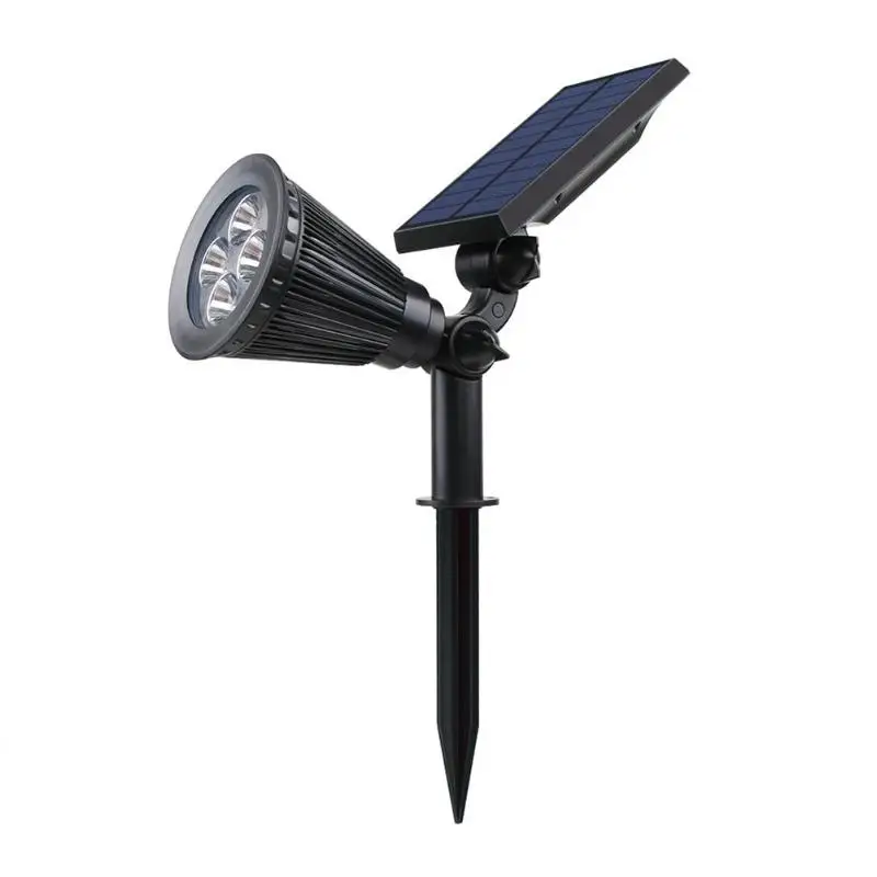 Solar Spotlight Lamp Waterproof Adjustable 4 LED Landscape Solar Lights