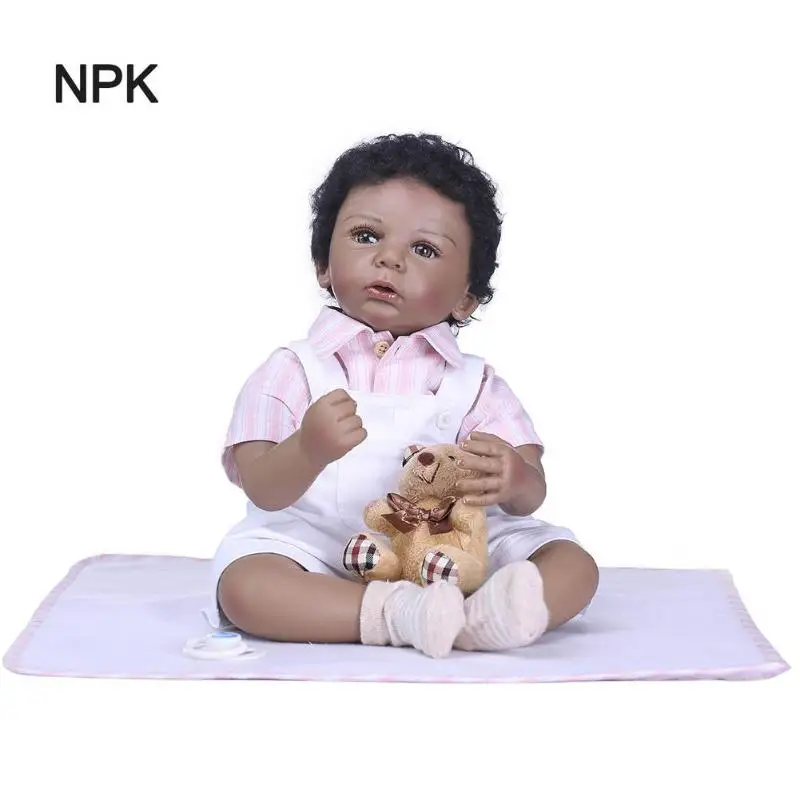 

NPK Lifelike Simulation Reborn Cute Doll Soft Silicone Artificial Kids Cloth Doll Toy Christmas Gifts NPK Realistic Reborn Doll