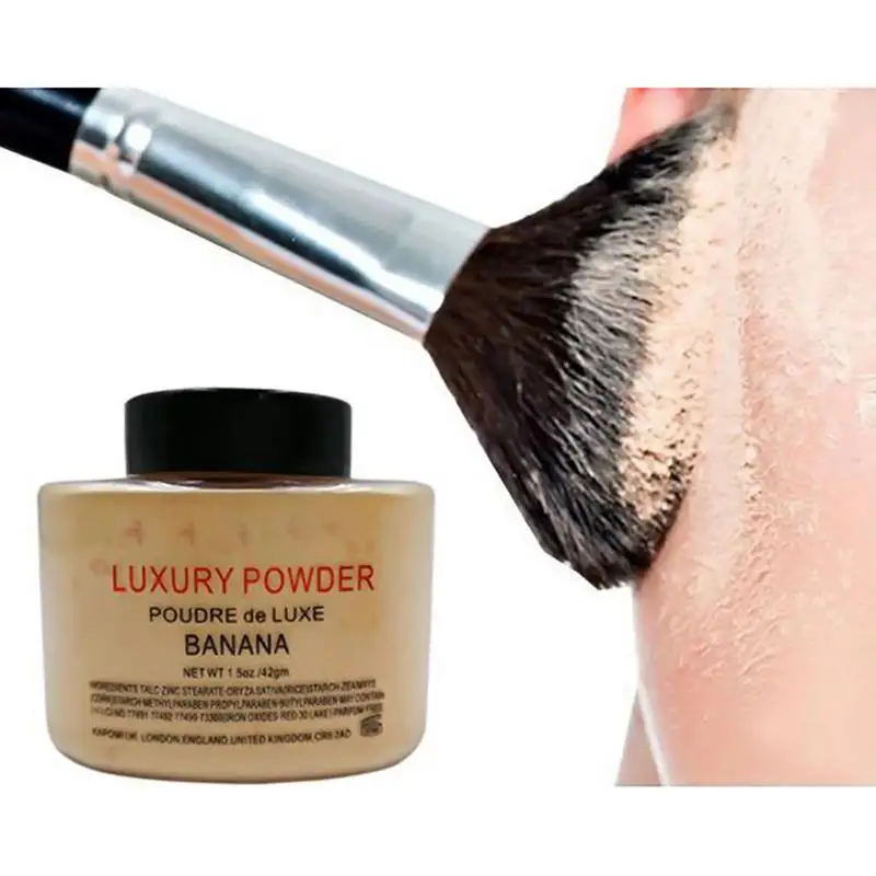 

Banana Powder Makeup Smooth Loose Oil Control Face Powder Makeup Concealer Mineral Finish Powder Transparent Foundation Cosmetic