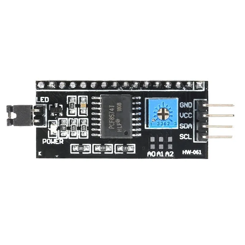 Плата адаптера для ЖК дисплея PCF8574T PCF8574 IIC/I2C/интерфейс LCD 1602 2004 Arduino|Соединители| |