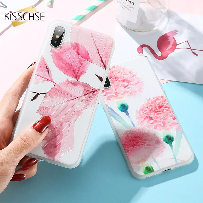 Милые Чехлы KISSCASE для Huawei P20 P30 P10 P8 Lite Pro Flowers 3D с рисунком растений чехол Plus P smart 2019 |