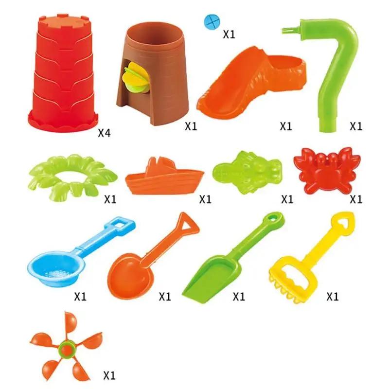 Детский уличный игровой набор с песком и водой, игрушки для летнего пляжа, игрушки для песочницы для детей, обучающая развивающая игрушка, подарок на день рождения для ребенка