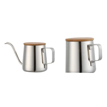 

opening promotion-350Ml Long Narrow Spout Coffee Pot Gooseneck Kettle Stainless Steel Hand Drip Kettle Pour Over Coffee And Te