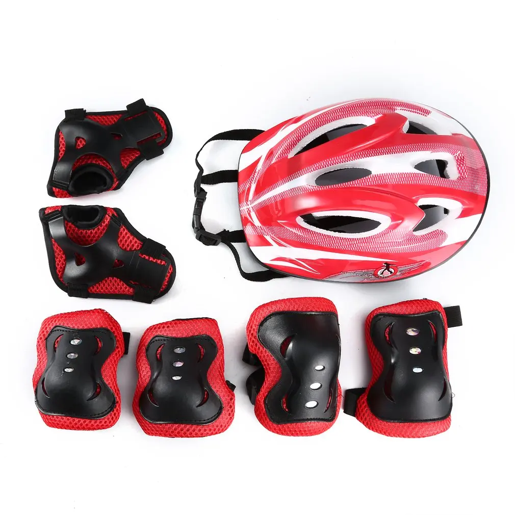 7 pcs/set Skating Protective Gear Sets Elbow pads Bicycle Skateboard