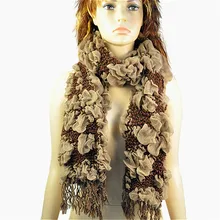 Модное ожерелье зимний шарф женский богемский пузырьковый шарф жаккардовый цветок толстое ожерелье шарфы зимняя теплая шаль NL-1774